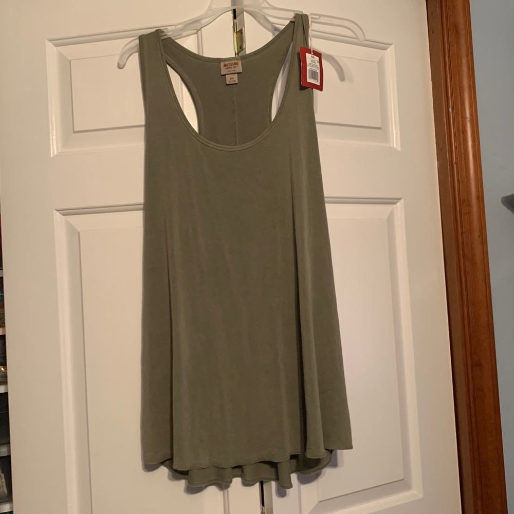 Olive green racer back tank size xxl